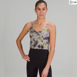 Lululemon Athletica Tie-Dye Tank Top in Black and Green